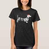 Let It Howl Snow Funny Pun Winter Dachshund Mom Ch T-shirt (Voorkant)