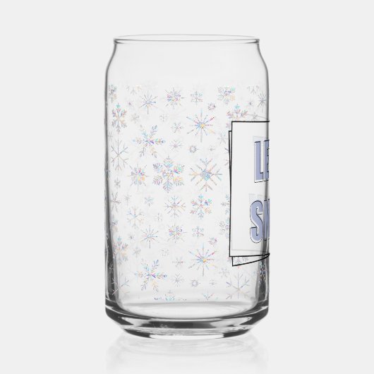 Let It Snow Blikvorm Glas (Voorkant)