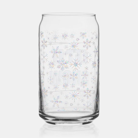 Let It Snow Blikvorm Glas (Rechts)