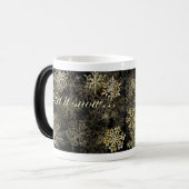 Let It Snow Blue Beach Song™ Morphing Mok (Voorkant links)