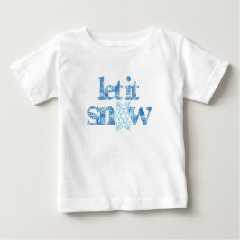 LET IT SNOW blue snowflakes baby's first snowstorm