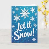 Let It Snow Card Kaart (Gele Bloem)