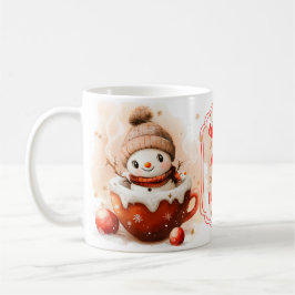 Let It Snow! | Cheerful Snowman Winter Wonderland Koffiemok