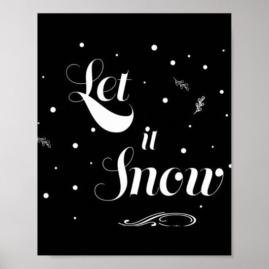 Let It Snow Christmas Holiday Cool Toddler T Shirt Poster (Voorkant)