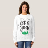 Let It Snow Christmas Sweatshirt for Women (Voorkant volledig)