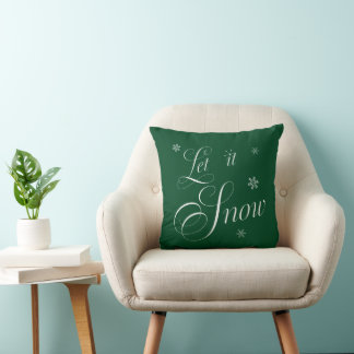 'Let it Snow' Christmas Throw Pillow Kussen