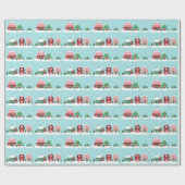 Let it Snow Christmas Village Wrapping Paper Cadeaupapier (Vlak)