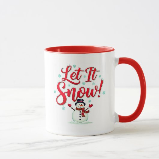 Let It Snow Coffee Mug (11oz) Mok (Rechts)