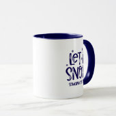 Let it Snow Coffee Mug Mok (Voorkant rechts)