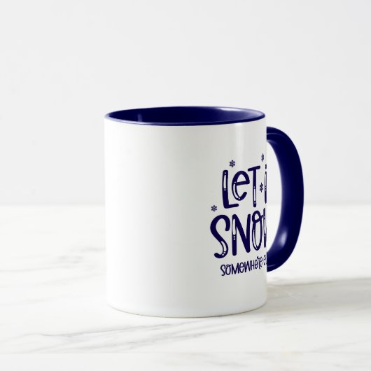 Let it Snow Coffee Mug Mok (Voorkant rechts)