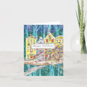 "Let It Snow!" Custom Christmas Card Feestdagen Kaart