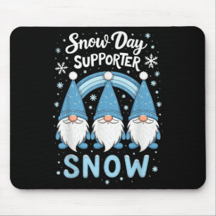 Let It Snow Day Suprter Schattige Blue Rainbow Gno Muismat