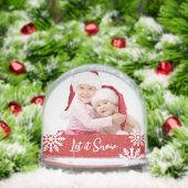 Let it Snow Double Photo Sneeuwbol (Kerstmis)