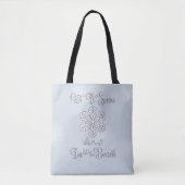 Let it Snow–Funny Christmas Beach Silver Tote Bag (Voorkant)