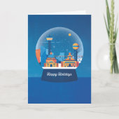 Let It Snow (Globe) Greeting Card Kaart (Voorkant)