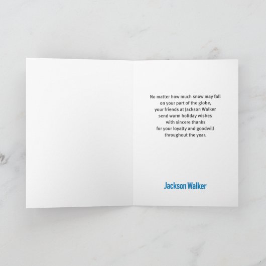 Let It Snow (Globe) Greeting Card Kaart (Binnen)