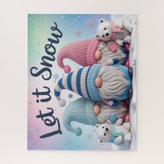 Let It Snow Gnomes Puzzle Legpuzzel (Verticaal)
