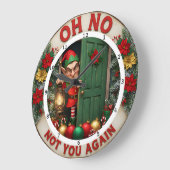 Let It Snow Happy Holidays Grote Klok (Hoek)