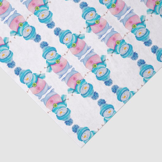 Let It Snow Happy Snowman Tissuepapier (Detail)