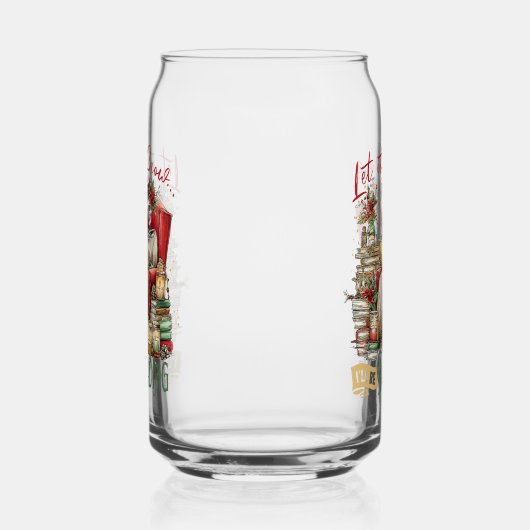 Let It Snow I'll Be Reading  Blikvorm Glas (Rechts)