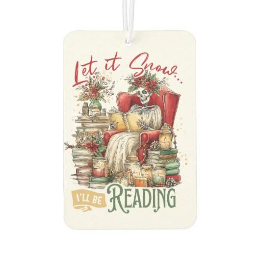 Let It Snow I'll Be Reading  Luchtverfrisser (Achterkant)
