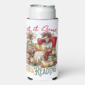 Let It Snow I'll Be Reading Seltzer Blikjeskoeler (Seltzer Achterkant)