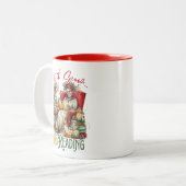 Let It Snow I'll Be Reading  Tweekleurige Koffiemok (Voorkant links)