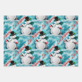 "Let It Snow" inpakpapier Flat Sheet Set van 3 Vel (Voorkant)