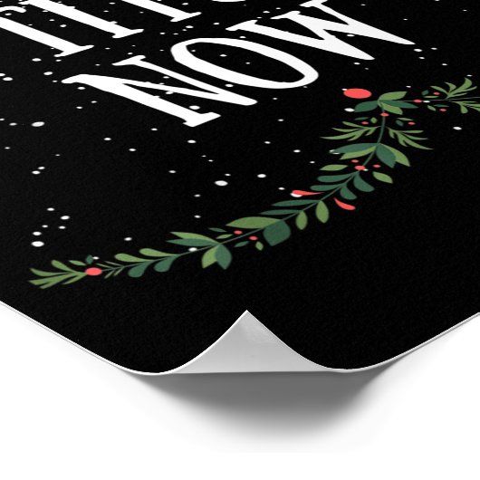 Let It Snow Le Now Christmas Adult Humor Funny Tee Poster (Hoek)