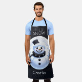 Let it Snow Man/Snowy/All-Over Print Schort (Gedragen)