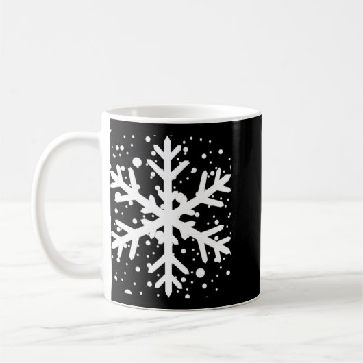 Let It Snow One Big Snowflake T Shirt Koffiemok (Links)