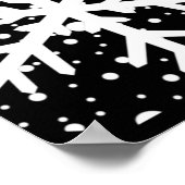 Let It Snow One Big Snowflake T Shirt  Poster (Hoek)