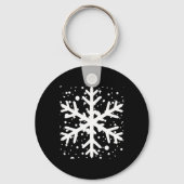 Let It Snow One Big Snowflake T Shirt  Sleutelhanger (Voorkant)