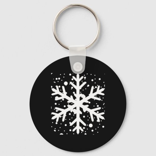 Let It Snow One Big Snowflake T Shirt  Sleutelhanger (Voorkant)