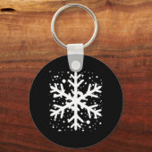 Let It Snow One Big Snowflake T Shirt  Sleutelhanger (Voorkant)