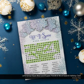 Let it Snow-Opal Printable Business Word Zoeken Feestdagenkaart