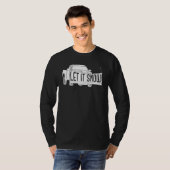 Let it Snow Pickup Truck with Snowplow Snowplowing T-shirt (Voorkant volledig)