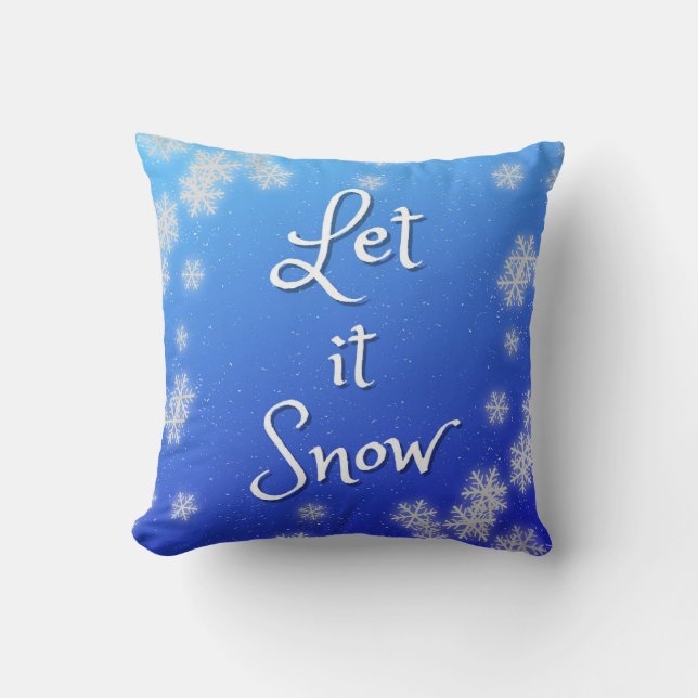 Let it Snow pillow Kussen (Voorkant)