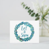Let It Snow Postcard Briefkaart (Staand voorkant)