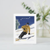 Let It Snow postcard Feestdagenkaart (Staand voorkant)