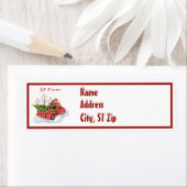 Let It Snow Red Truck Christmas Holiday customized Etiket (Insitu)