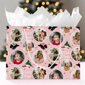 Let it Snow Scottie Dog Fun Custom Photo Pink Groot Cadeauzakje