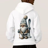 Let It Snow Ski Gnome Kinder trui Hoodie (Achterkant)