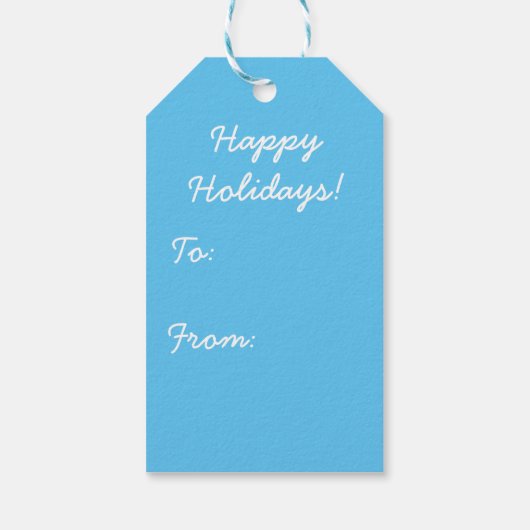 ‘Let it Snow’ sneeuwman met hoge hoed Cadeaulabel (Achterkant)