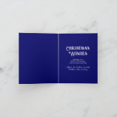 Let it Snow Snowglobe Amsterdam Christmas Village Feestdagen Kaart (Binnen)