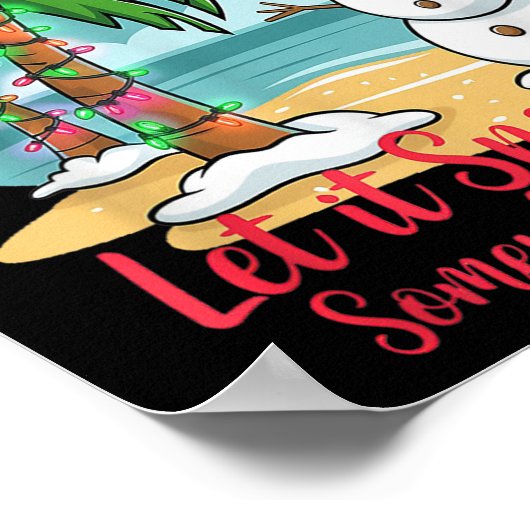 Let It Snow… Somewhere Else – Trocal Christmas Fun Poster (Hoek)