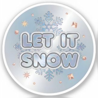 Let It Snow Sticker