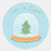 Let it snow stickers (Voorkant)