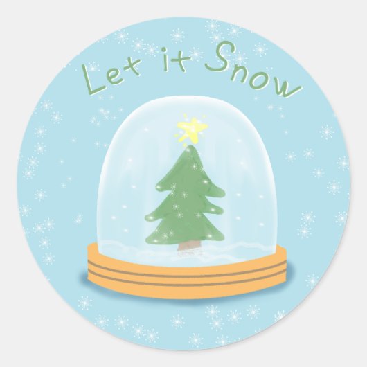 Let it snow stickers (Voorkant)