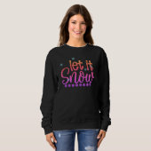 Let It Snow Sweatshirt - Kerst Gedrukte Hoodie! (Voorkant volledig)